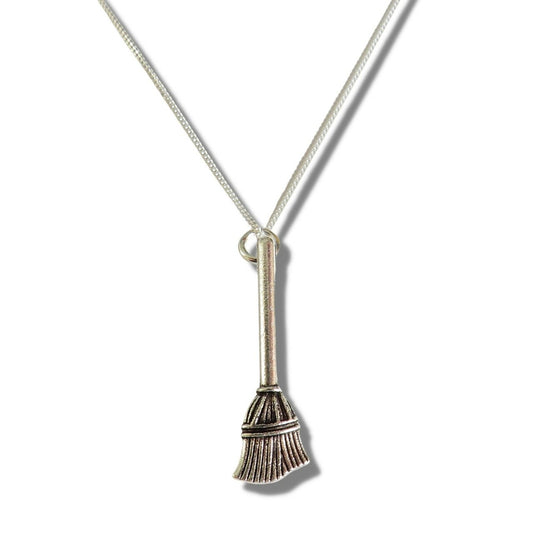 Aye Do Gifts Broom Silver Necklace Silver