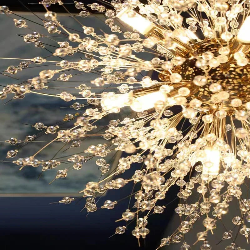 Modern Sky Star Fireball Crystal Pendant LED Lighting