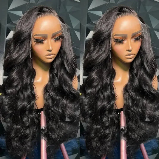 Body Wave 13x4 Lace Front Wigs Human Hair 13x6 Transparent Lace Frontal Human Hair Wigs PrePlucked 4x4 Lace Wigs For Women Bling