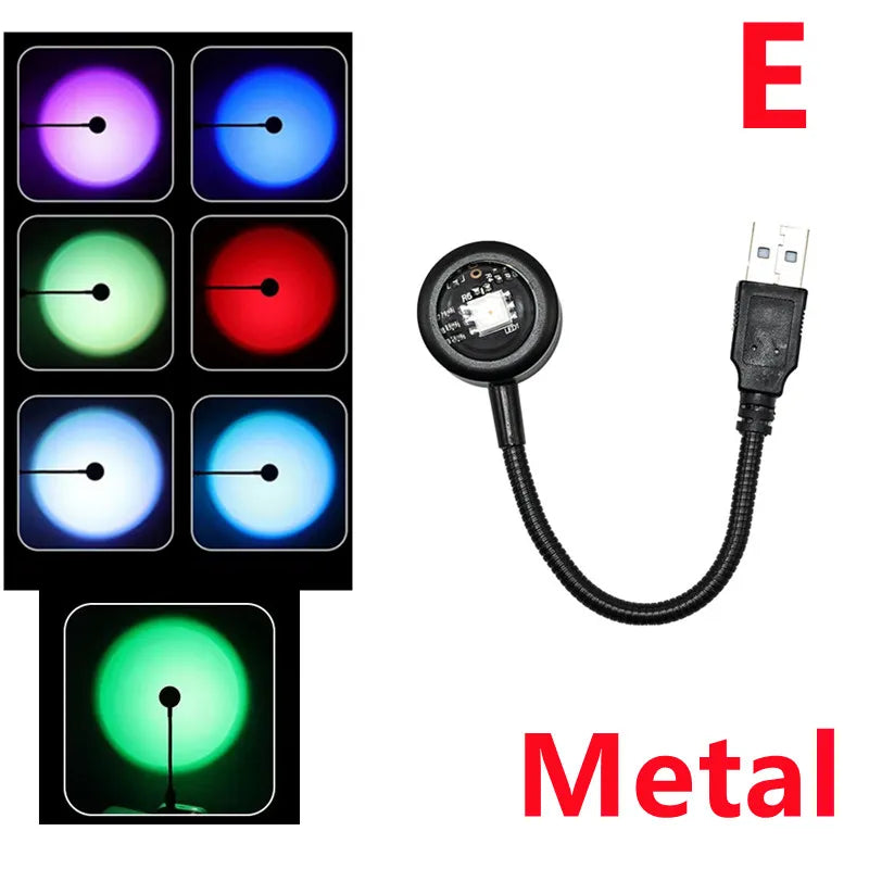 USB Sunset Lamp Projector