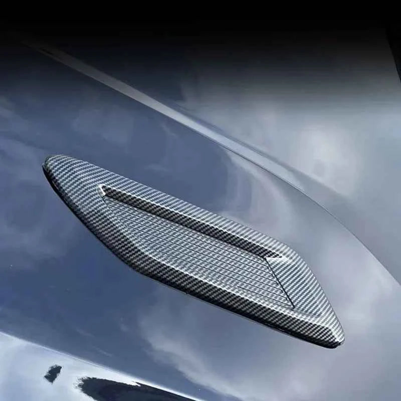 40cm Universal Car Air Flow Decorative Intake Hood Scoop Bonnet Vent Sticker Cover Hood Geared to fit any FLAT Hood Vehicle