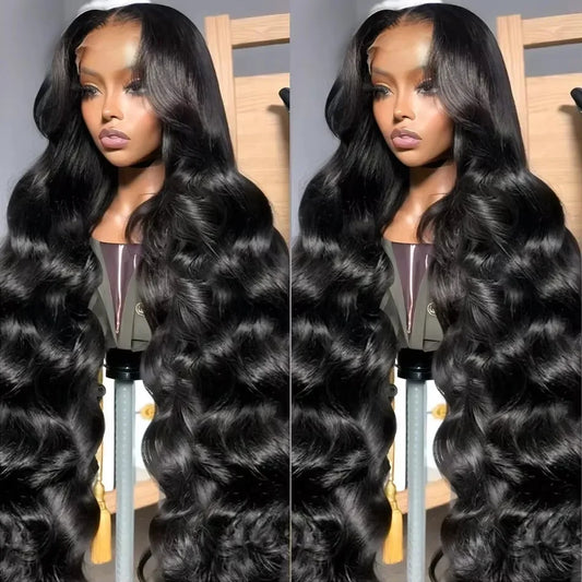 Body Wave 180 Density 13x6 Lace Frontal Wig Human Hair 30 32 Inch 13x4 Lace Front Human Hair Wig Wet And Wavy For Women Bling