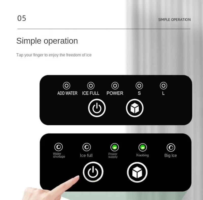 Ice Generator Slush Machine Cube Maker Dry Cubes Making Factory Countertop Cream Mould Snowflake Nugget Crusher Home Margarita