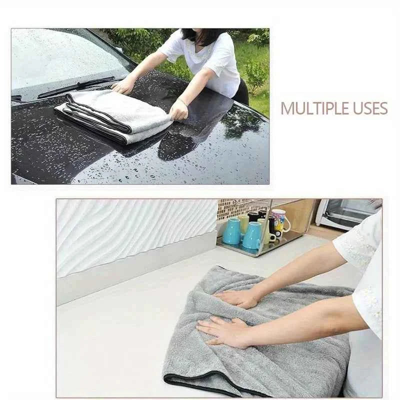 1PC Microfiber Towel Car Wash Accessories Super Absorbency Car Cleaning Cloth Premium Microfiber Auto Towel One Time Drying