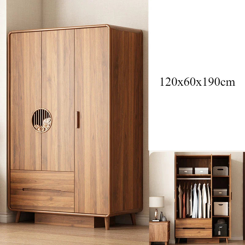 Bedroom Assembly Cupboard Wardrobe Closet Modern Chinese Storage Wardrobe Wooden Locker Room Mueble Organizador Furniture Home