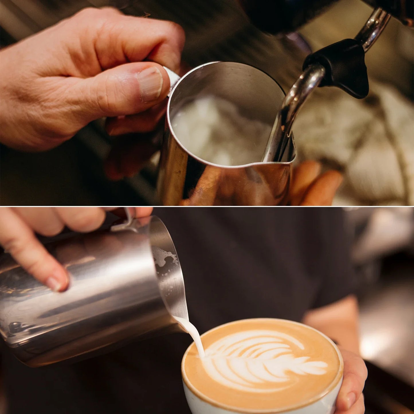 Biolomix Stainless Steel Coffee Steam Milk Cup 350ml for Milk frothier, Coffee Machine