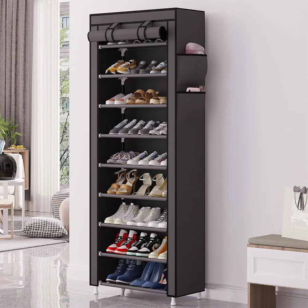 7/10Tier Dustproof Shoe Cabinet Multilayer Minimalist Nonwoven Shoe Rack Organizer Home Furniture Space-saving Organizer
