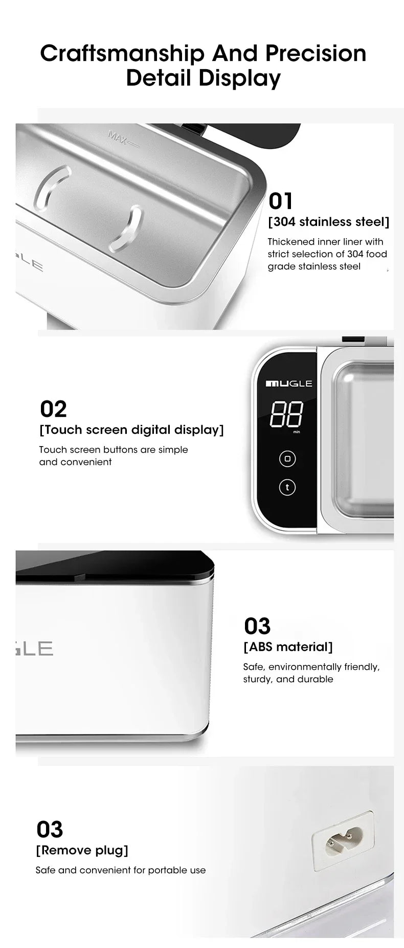 50W Ultrasonic Cleaner Ultrasonic Glasses Jewelry Cleaner 500ML Ultrasonic Cleaning Machine Ultrasound Washing Bath For Glasses