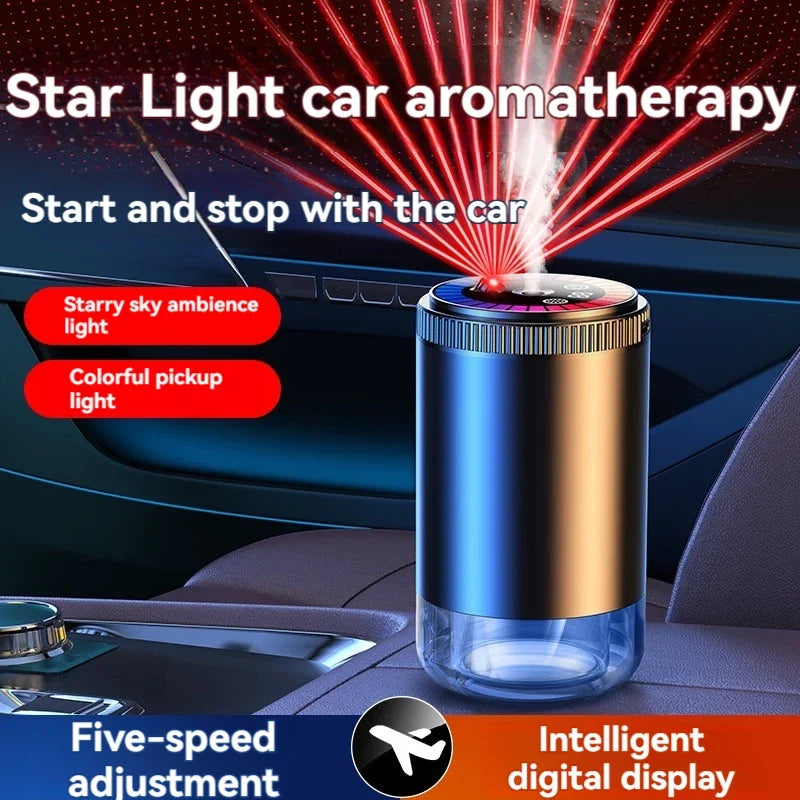 Smart Car Air Freshener Rechargeable Aroma Diffuser 5 Levels of Adjustable