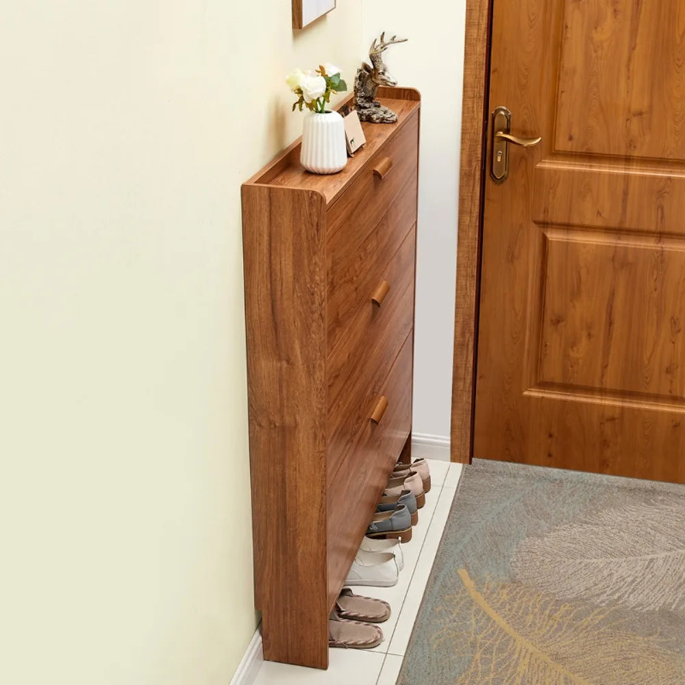 Flip Over Shoe Cabinet Simple Modern Door-side Tip-up Shoes Rack Ultra-thin Economical Home Multi-functional Assembled Shoe Rack