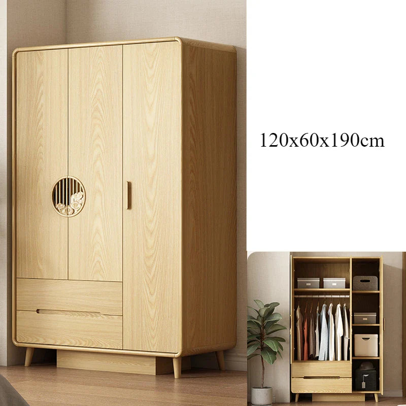 Bedroom Assembly Cupboard Wardrobe Closet Modern Chinese Storage Wardrobe Wooden Locker Room Mueble Organizador Furniture Home