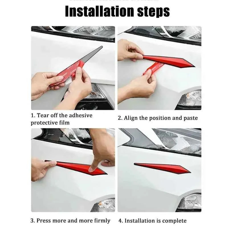 4pcs Car Antis-scratch Protective Sticker Body Bumper Anti-collision Protection  Door Rearview Mirror Edge Guard Rubber Strip