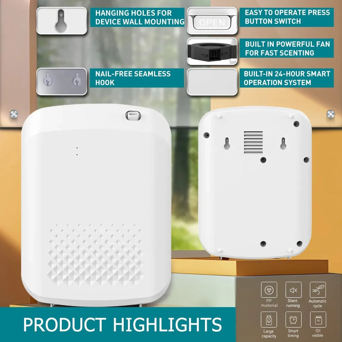 Fragrance  Oil Diffuser Electric Home Air Freshener Machine