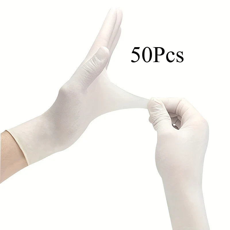 Black Disposable Nitrile Gloves, Household Cleaning Disposable Nitrile Gloves, Hairdressing and Nail Art Tools