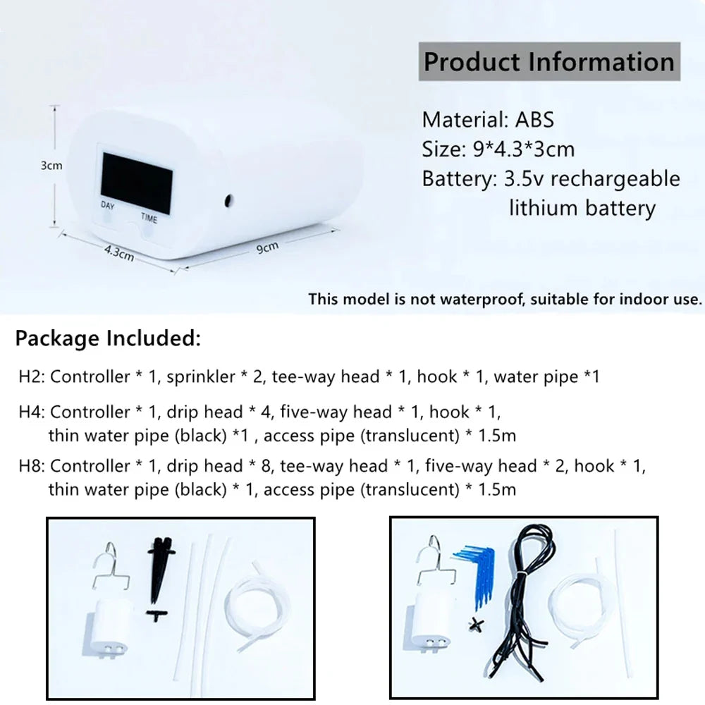 Automatic Watering Pump Controller Intelligent Flowers Plants Sprinkler Drip