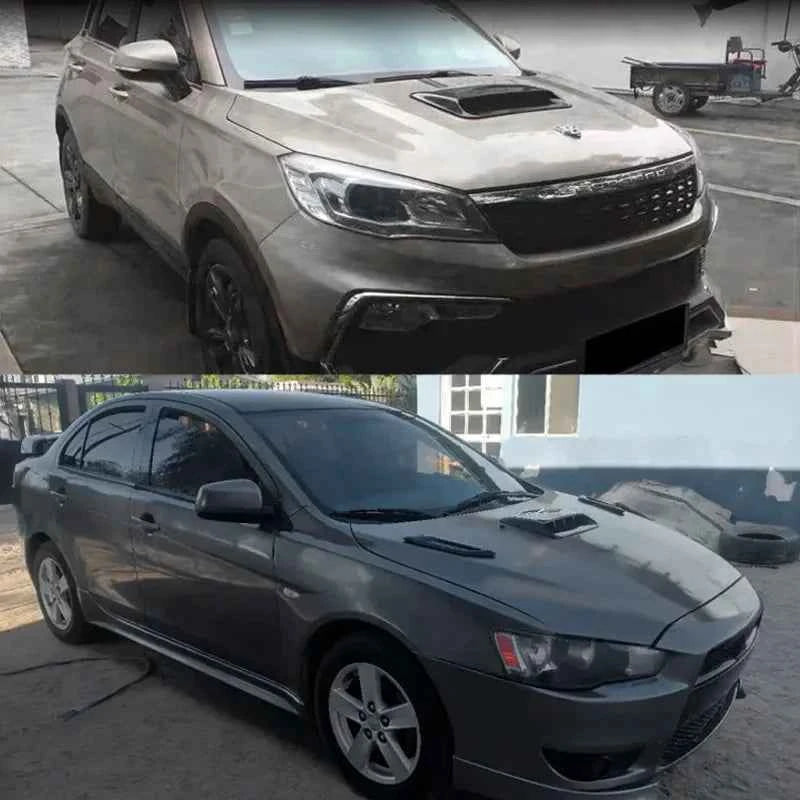 40cm Universal Car Air Flow Decorative Intake Hood Scoop Bonnet Vent Sticker Cover Hood Geared to fit any FLAT Hood Vehicle