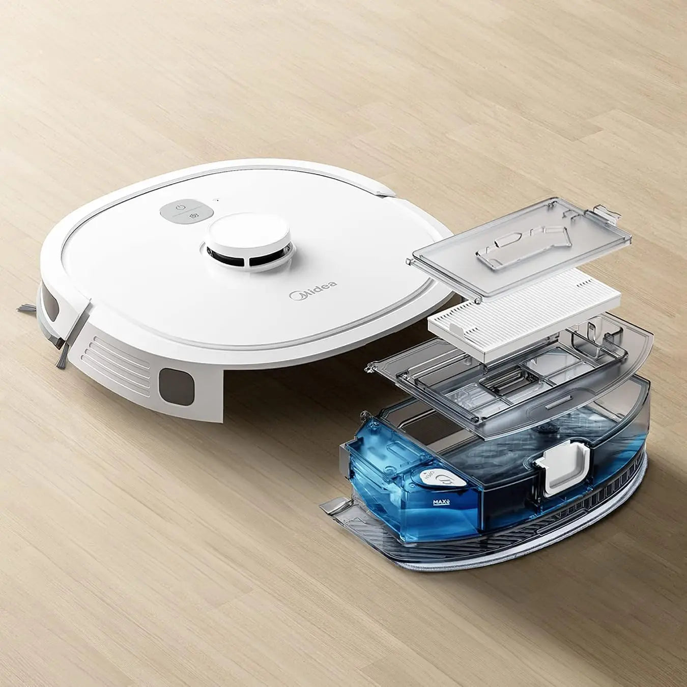 Midea M6 2-in-1 Robot Vacuum Cleaner and Mop Carpet Cleaner LiDAR Multi-Level Mapping Technology Powerful Suction