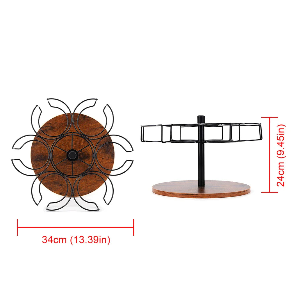 6 Slots Water Bottle Organizer Rotatable Cup Organizer Rotating Bottle Organizer for Stanley 40oz Cup Accessories