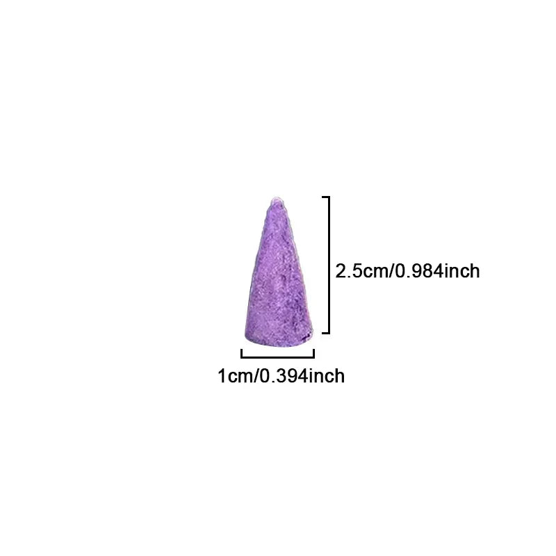 60Pcs Mixed Scented Incense Cones Waterfall Smoke Backflow Aromatherapy Yoga Anxiety Relief Fragrance Scents Home Decorations