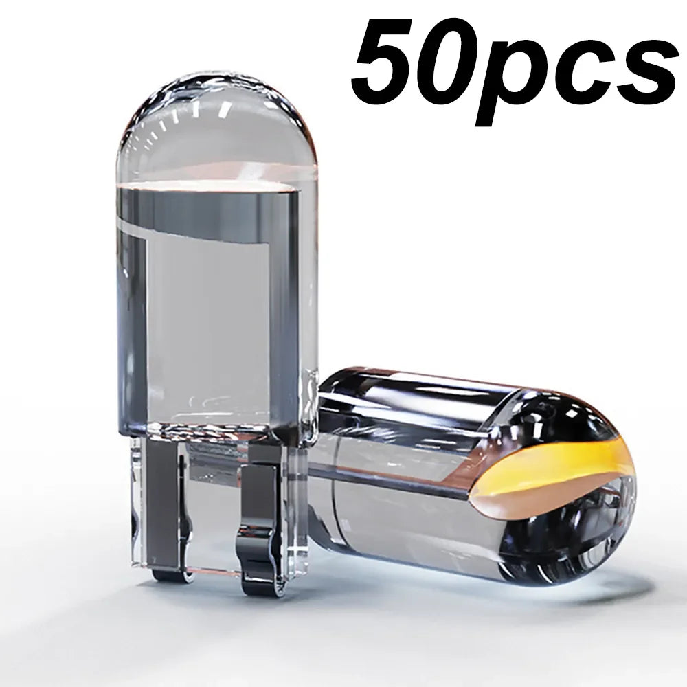 Newest W5W Led T10 Car Light COB LED Glass 6000K