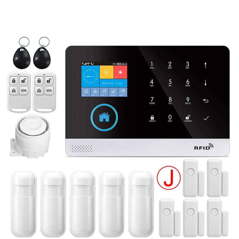 Alarm System for Home Burglar Security 433MHz WiFi GSM Alarm Wireless
