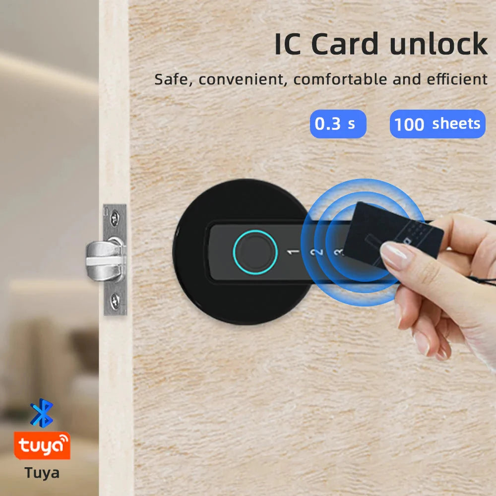 BLE Fingerprint Door Lock Digital Electronic Lock with Password/Key/IC Card/ Smart Life
