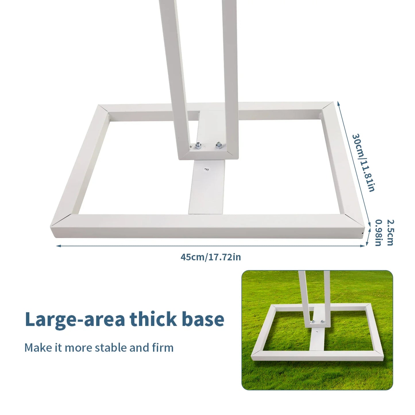 Heavy Duty Wedding Backdrop Stage Stand, Outdoor Canopy Tent, Chuppah, 4 Post, 10ft x 10ft