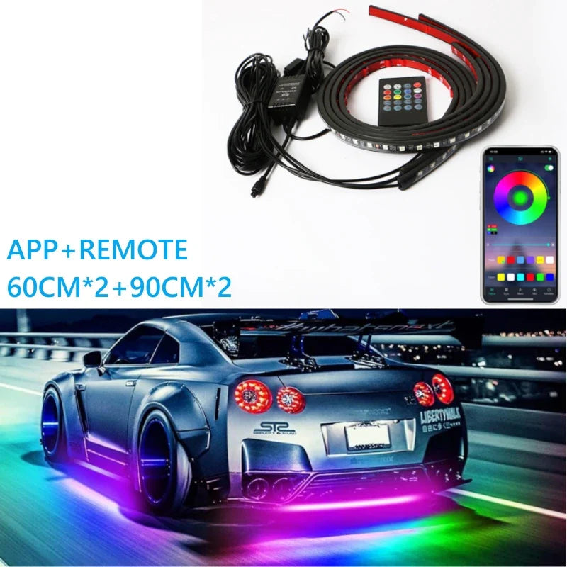 Car Charssis Flexible LED Strip Light LED Underbody Remote