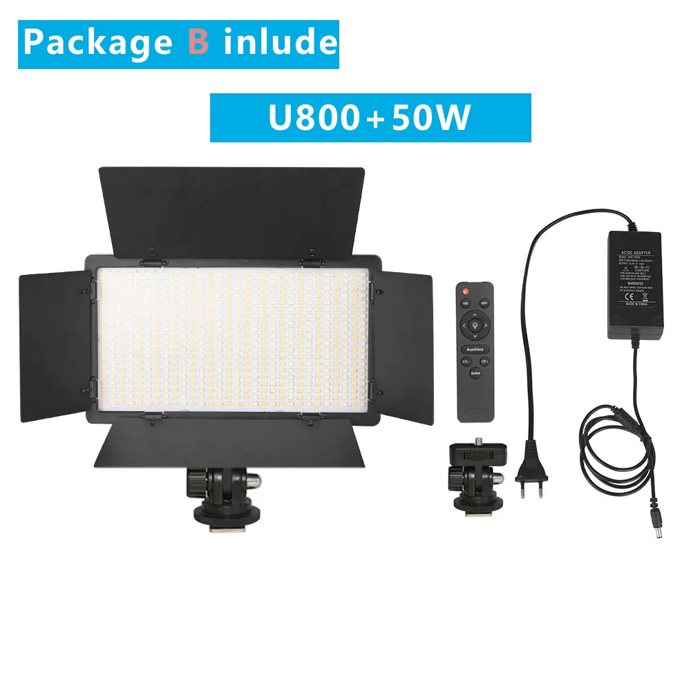 LED Video Light Photo Studio Lamp Bi-Color 2500K-8500k