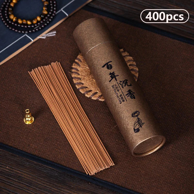 400Pcs Natural Sandalwood Sticks Home Incense Sticks Blessing Ceremony Prayer Buddha Incense Wormwood Sandalwood Agarwood