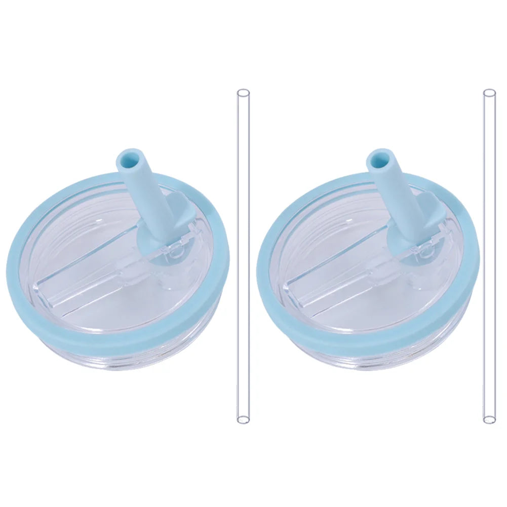2PCS 30oz Tumbler Flip Straw Lid Replacement fit for Stanley Mugs Spill Proof Splash Resistant Tumbler Lids Straw Cup Cover