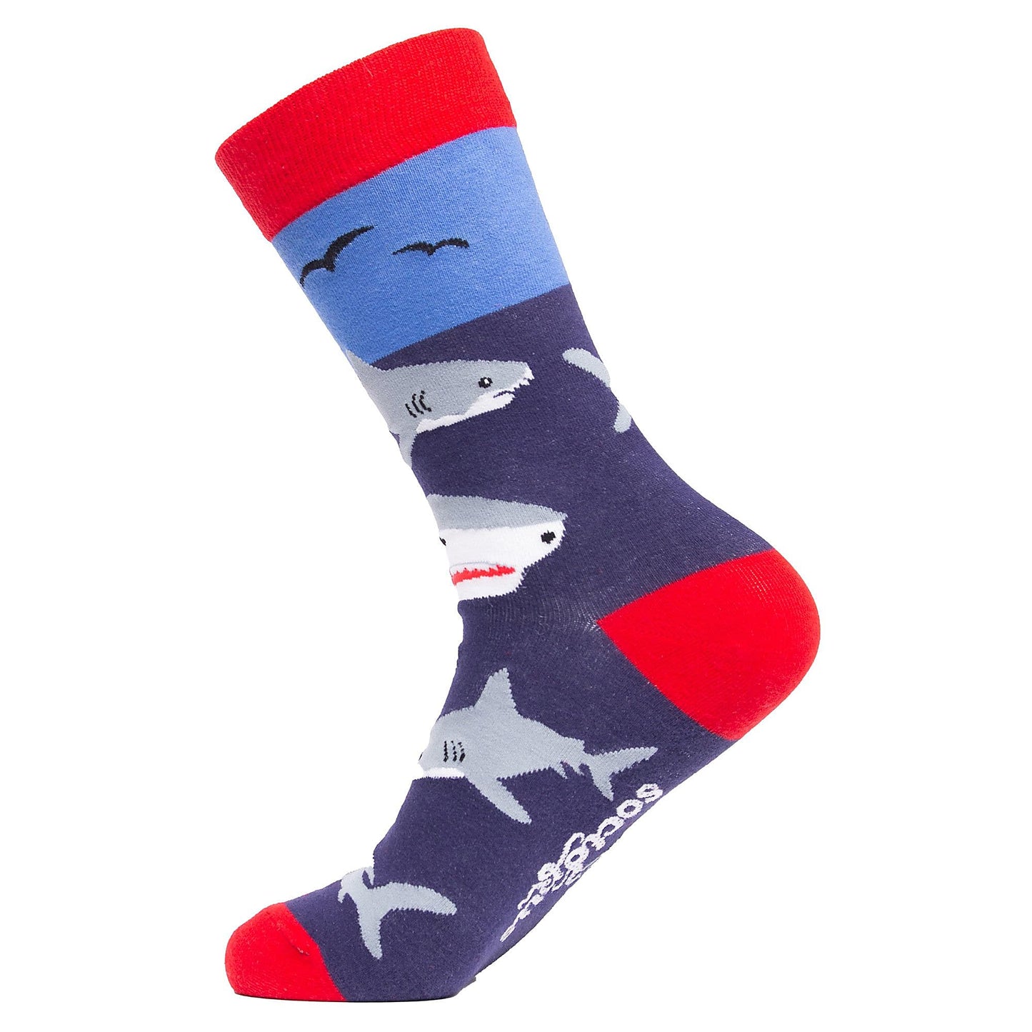 1 Pack Mens & Ladies Sea Creature Crew Cotton Socks