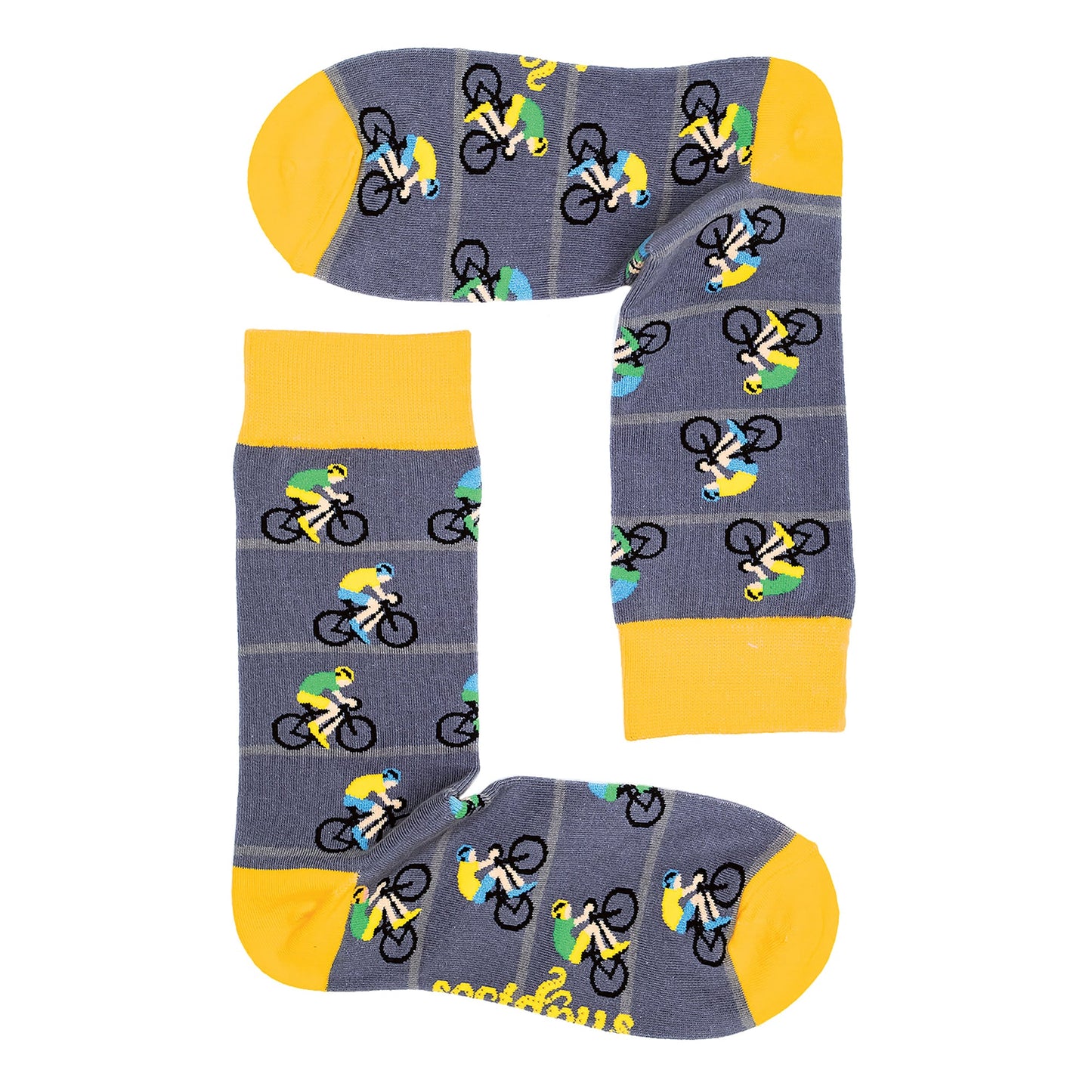 1 Pack Mens & Ladies Sports Themed Crew Cotton Socks