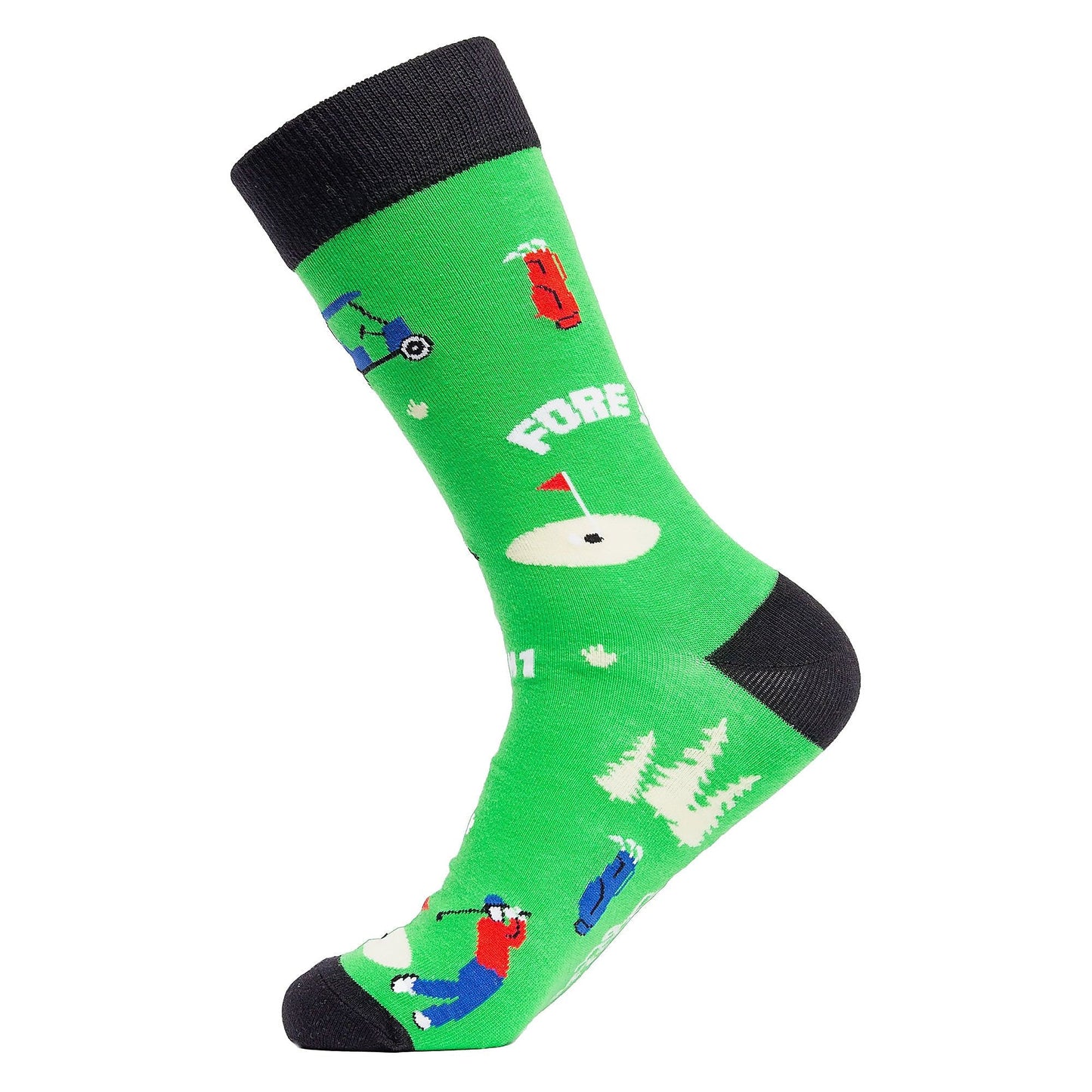 1 Pack Mens & Ladies Sports Themed Crew Cotton Socks