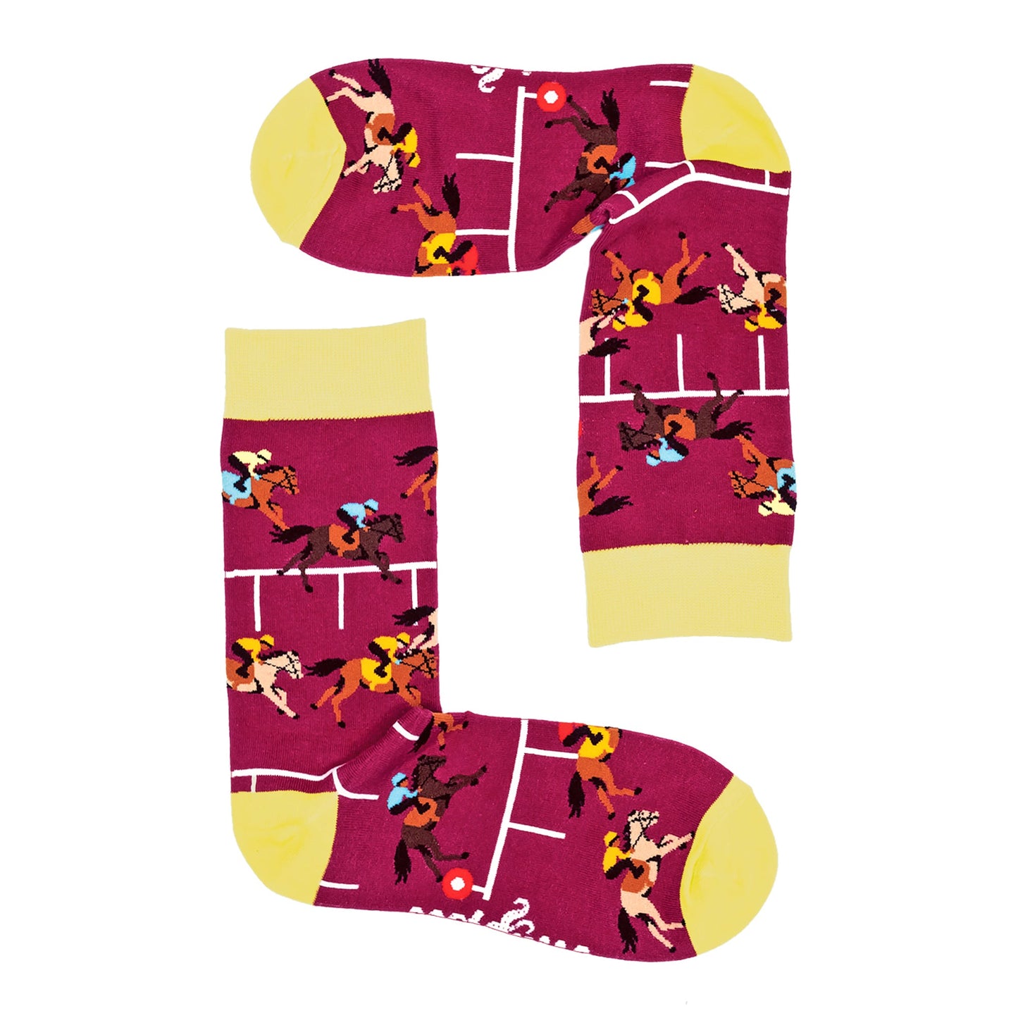 1 Pack Mens & Ladies Sports Themed Crew Cotton Socks