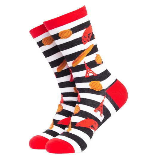 1 Pack Mens & Ladies Novelty Places Crew Cotton Socks