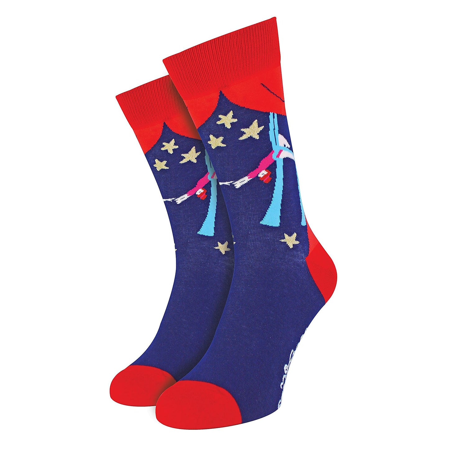 1 Pack Mens & Ladies Sports Themed Crew Cotton Socks