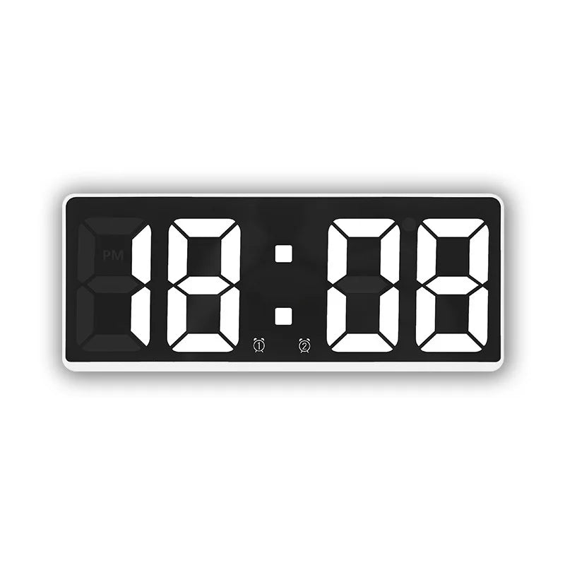 Acrylic/Mirror Digital Alarm Clock Voice Control