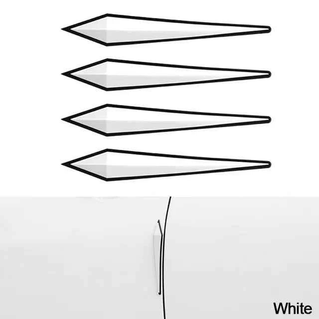 4pcs Car Antis-scratch Protective Sticker Body Bumper Anti-collision Protection  Door Rearview Mirror Edge Guard Rubber Strip