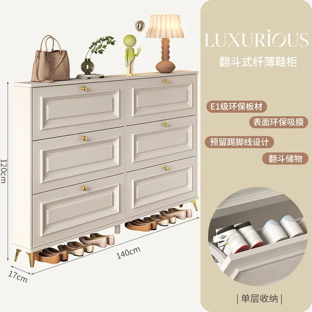 Entryway Vertical Shoe Rack Nordic Multilayer Design Ultra Thin Balcony Shoe Rack Shelf Narrow Meuble A Chaussure Hall Furniture