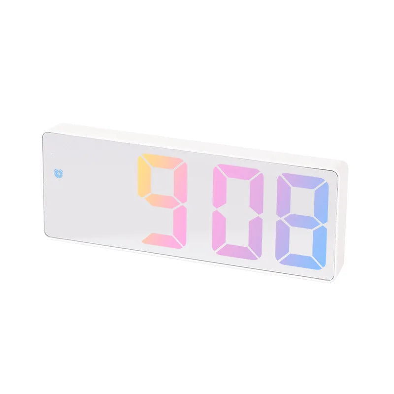 Acrylic/Mirror Digital Alarm Clock Voice Control