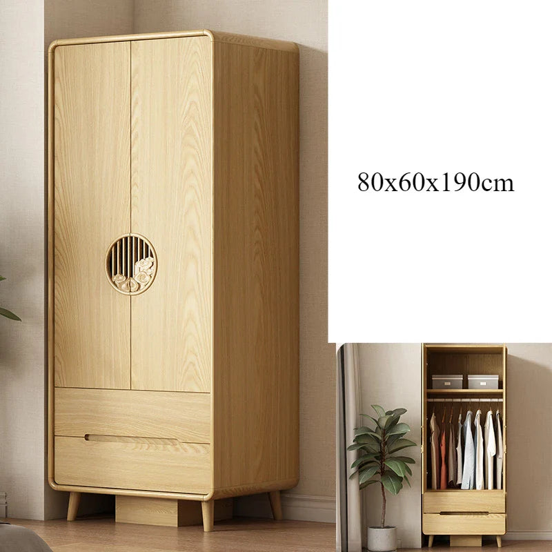 Bedroom Assembly Cupboard Wardrobe Closet Modern Chinese Storage Wardrobe Wooden Locker Room Mueble Organizador Furniture Home