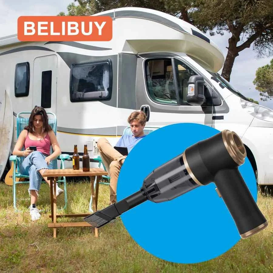BELIBUY Portable Wireless Cleaner Air Gun Car Wash Supplies Powerful Vacuum Cleaner