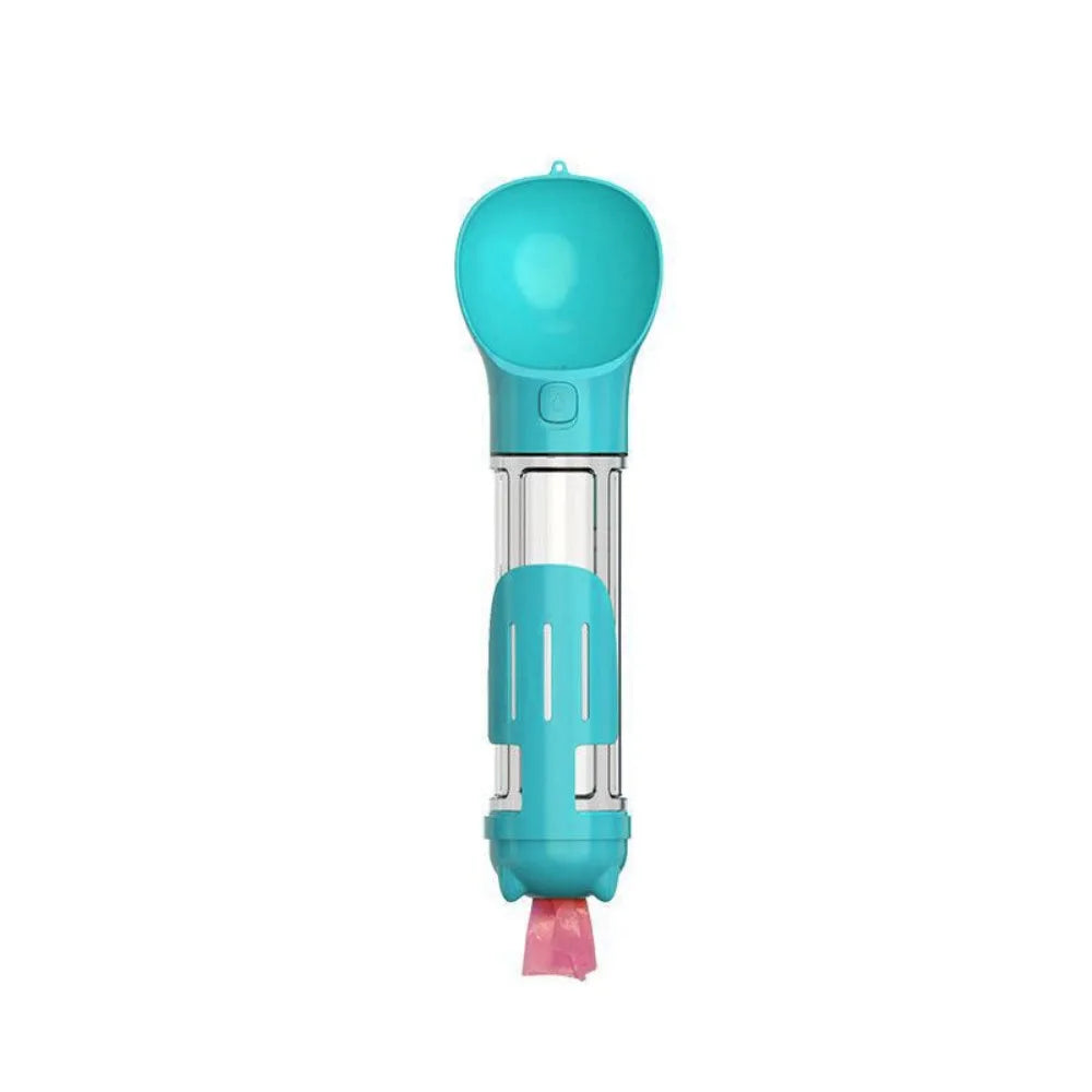 300/500ml Pet Water Food Dispenser 3 in 1 with Trash Bag Box and Shovel Pet Dog Water Bottle Leak Proof Dog Food Feeder Cat