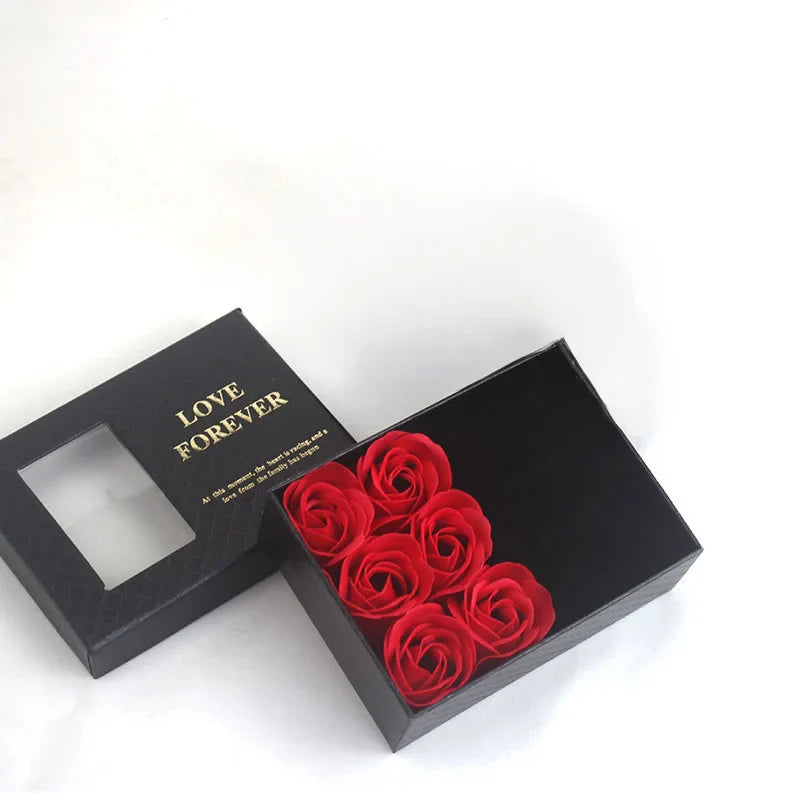 1PC Jewelry Box Jewelry Box Rose Gift Box Christmas Valentine's Day Romantic Delicate Necklace Box