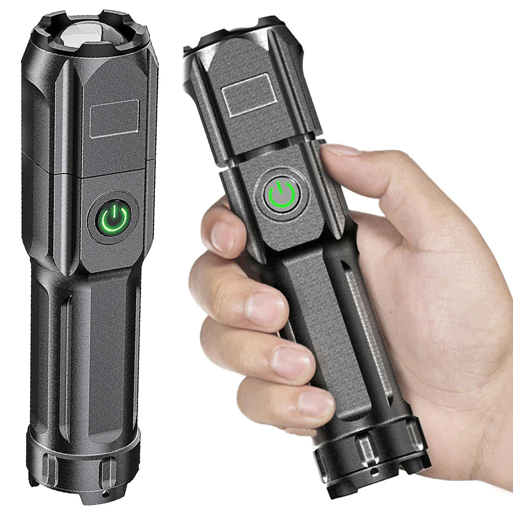 395nm Blacklight Flashlight USB Rechargeable Ultraviolet Blacklight Portable Torch Light for Pet Urine Detection Resin Curing