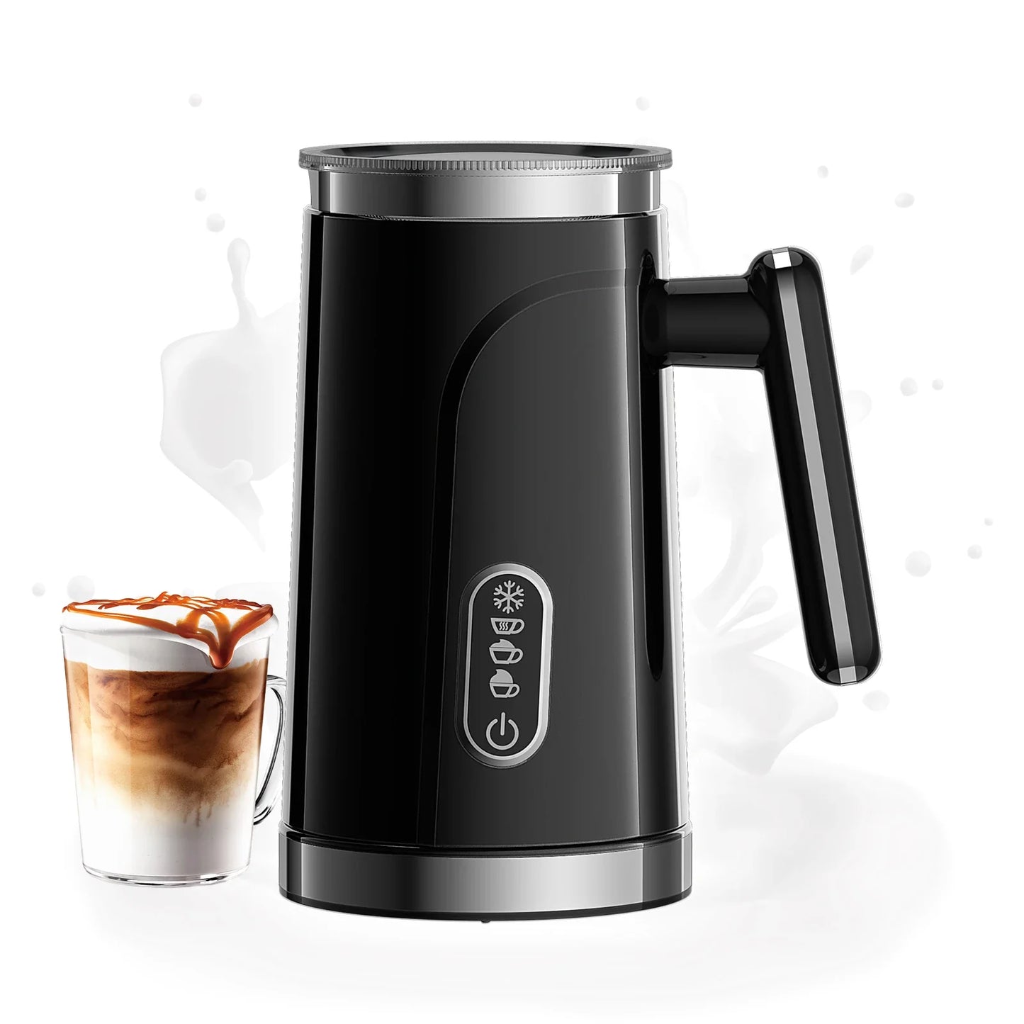 BioloMix,4 in 1 Automatic Hot and Cold Milk Frother Warmer for Latte, Foam Maker, Hot Chocolates, Cappuccino
