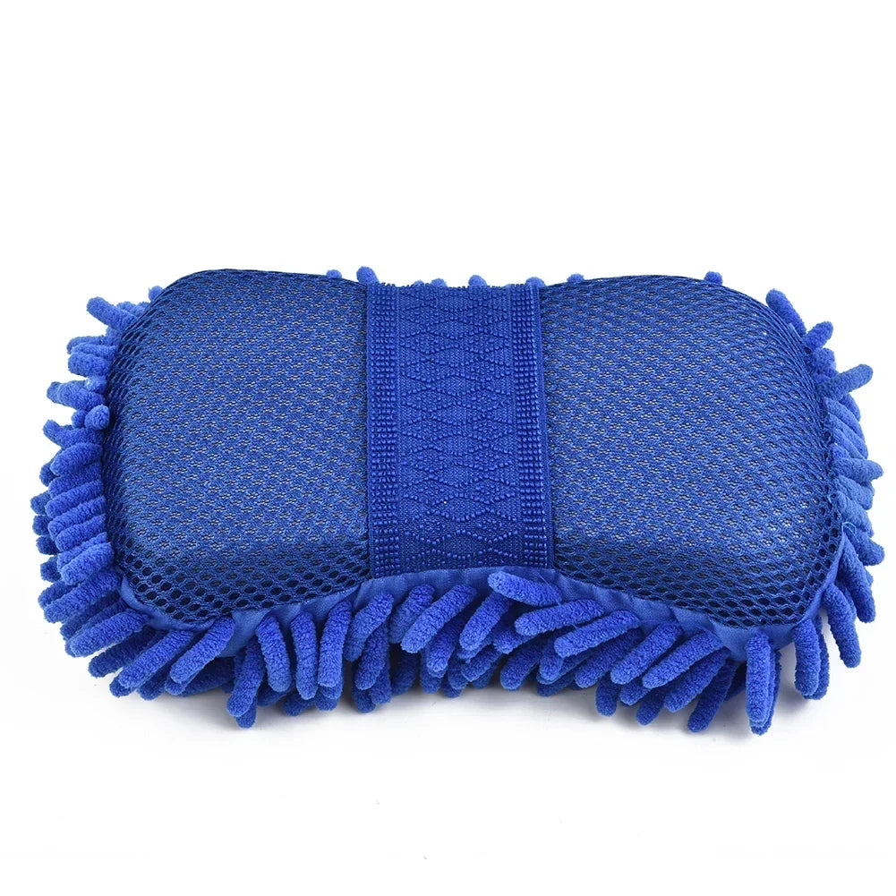 Ultra-Fine Microfiber Car Wash Sponge Soft Scratch-Free Cleaning Pad