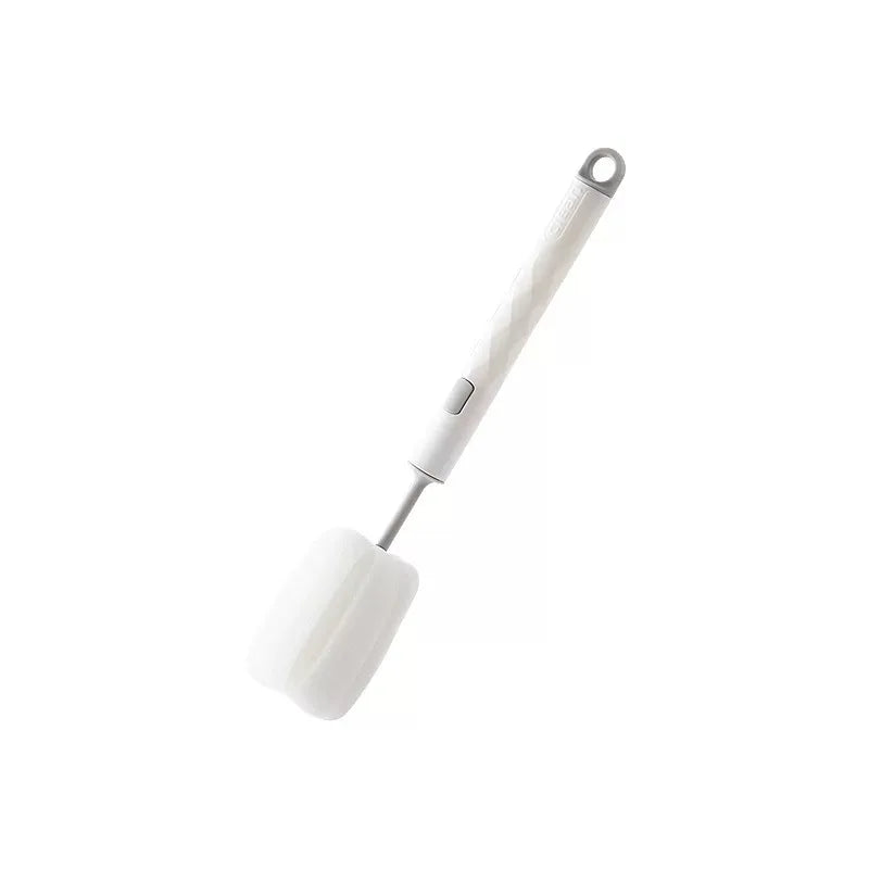 Soft Sponge Cup Brush, Long Handle Sponge Bottle Brush Drink Wineglass Bottle Glass Cup Washing Cleaning Kitchen