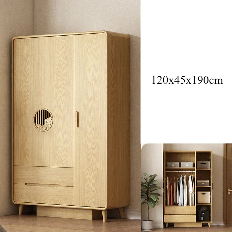 Bedroom Assembly Cupboard Wardrobe Closet Modern Chinese Storage Wardrobe Wooden Locker Room Mueble Organizador Furniture Home